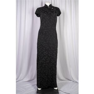 Vintage 90's Designer Huey Waltzer for Saks Fifth Avenue Maxi kimono Dress sz 6